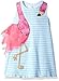 Mud Pie Baby Girls' Toddler Casual Playwear Sun Dress, Flamingo, 4T