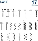 Brother LX17 Sewing Machine 17 Built-In Stitches Overcasting Stitch view 6