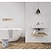 Bath Bliss 5 Liter Small Wastebasket | Round Open Top | Trash Can | Bathroom | Bedroom | Kitchen | Office | Dorm | Disposal Waste Bin | Garbage | Marble