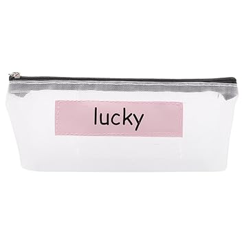 Amazon ペンケース 筆箱 文房具 小物入れ おしゃれ 透明メッシュ