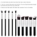 Roybens Premium Wood Handles 10 Piece Professional Cosmetic Kabuki Makeup Brush Set Cosmetics Foundation Blending Blush Concealer Eyeliner Face Powder Brush Suit-With PU Leather Case