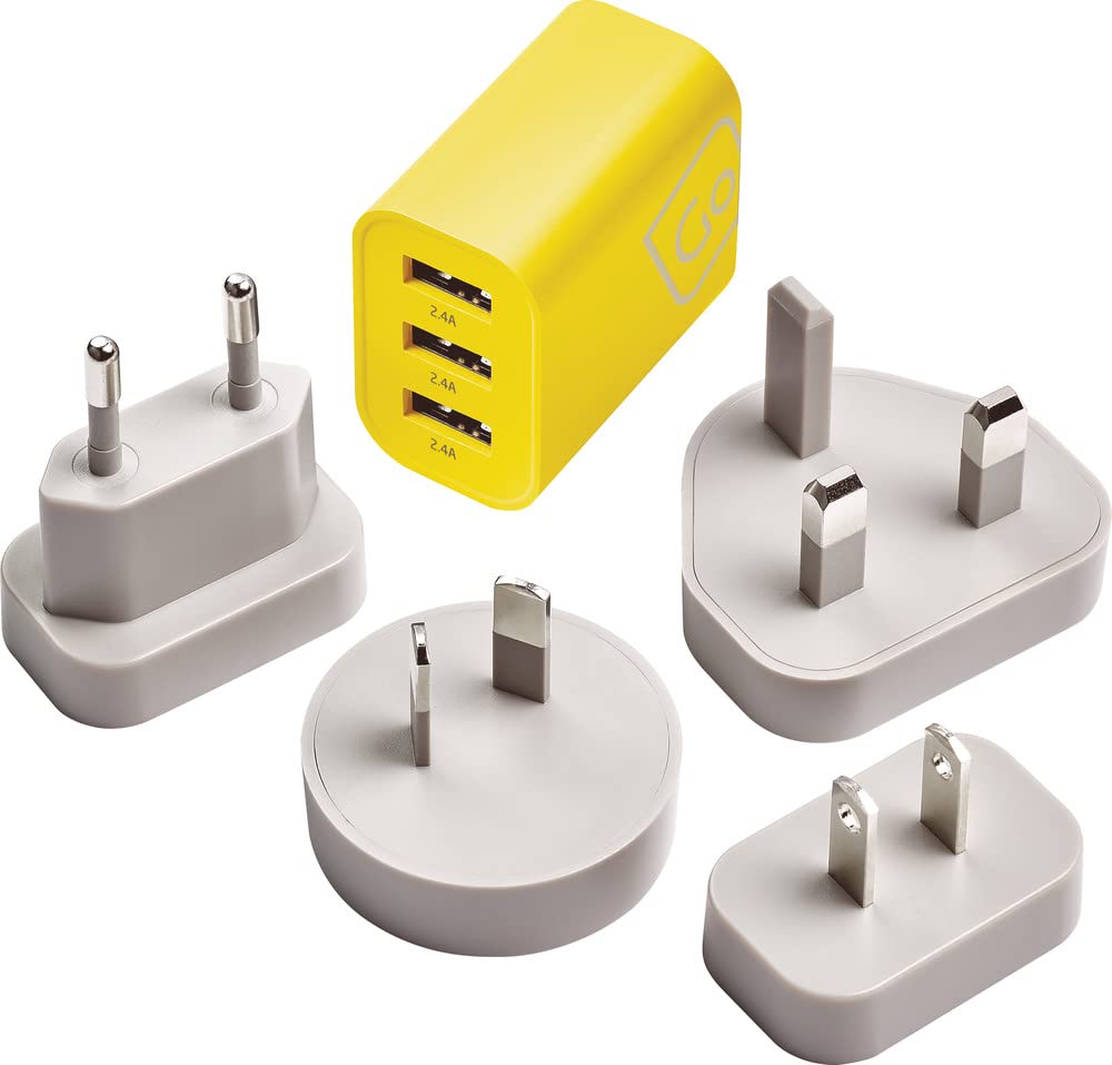 Go Travel Worldwide 3 Port USB-A Mains Charger (Ref 574.101)