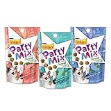Friskies Naturals Party Mix Variety Pack (3 Pouches) 1 Natural Chicken, 1 Natural Tuna, and 1 Natural Salmon - NET WT 60 g (2.1 OZ)