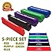 Fitness Dreamer Resistance Bands, Exercise Loop Bands and Workout Bands, Fitness Bands for Training or Physical Therapy-Improve Mobility and Strength (Black,Red,Green,Purple Blue)