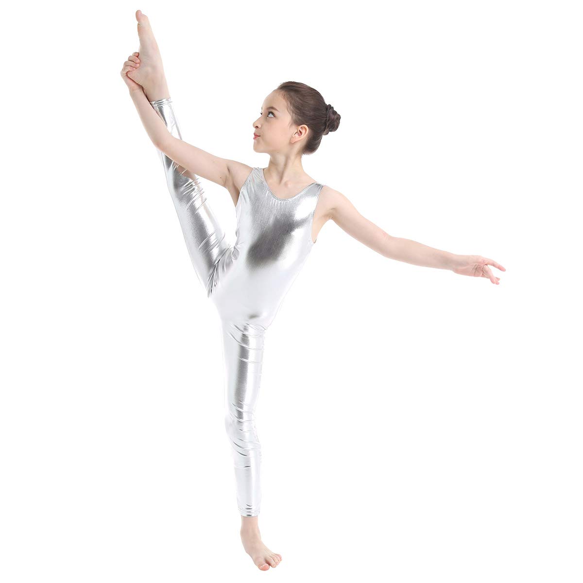 Body Con Gonna E Maniche Arricciate Per Bambina – Tutù Da Ballerina Per Danza Classica E Ginnastica Ritmica, Stampa Floreale O Scaglie