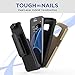 Samsung Galaxy S7, Encased® ToughSHIELD Slim Hybrid Case & Belt Clip Holster (Lifetime Guarantee) (Royal Gold)