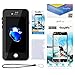 iPhone 7 Waterproof Case, Easylife IP68 Certified Snowproof Shockproof Dirtproof Matte Back Shell with HD Optical Lens and High Sound Quality Cover Perfectly Fit for iPhone 7-Black