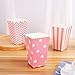 NUOLUX 48pcs Popcorn Boxes Cardboard Candy Container Rugby Stripe Wave Dot Pattern Deco1