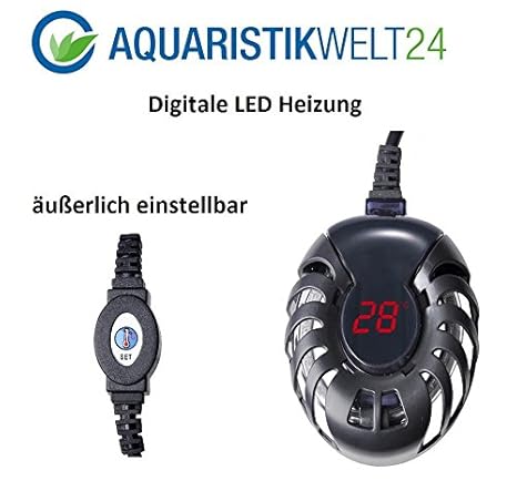 50 Watt Digitale Aquarium Heizung Heizer Regelheizer Süßwasser Meerwasser Aquaheat Aquarien Regelbar Wasser