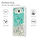 MOLLYCOOCLE Galaxy J5 Prime SM, G570F Case, Luxury Bling Glitter Sparkle Shell 3D Sparkle Glitter Quicksand Cute Star Flowing Liquid Soft TPU Cover for Samsung Galaxy J5 2016, Blue Butterfly