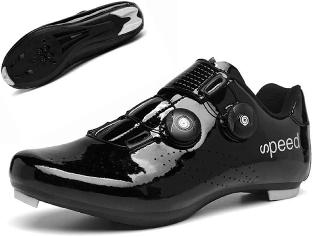 JYWSL Professional MTB Indoor Wide Cycling Shoes for Men Road Peloton