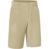 TBMPOY Men's Golf Dress Shorts Stretch Elastic Waist 11" Quick Dry Lightweight Travel Casual Shorts 5 Pockets Travel Casual