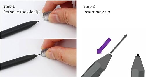 10 Pack) Marker Pen Tips/Nibs for Remarkable 1/2 Plus,Boox Pen2