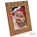 KATE POSH - 2023 Inlaid Ornament - My First Christmas, Baby's 1st Christmas Engraved Natural Wood Picture Frame. Santa & Me Frame, First Visit to Santa, Grandparents Gifts (5x7 Vertical)