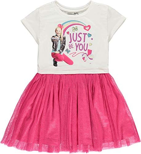 JoJo Siwa Girls' Tutu Dress with Tulle Skirt - Nickelodeon