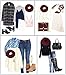 Women Winter Knit Infinity Scarf Fashion Circle Loop Scarves Thick Warm(Red/Black/Beige/Grey/Yellow)