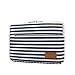 canvaslife Breton Stripe pattern 360 degree protective 13 inch Canvas laptop sleeve with Pocket 13 Inch 13.3 Inch Laptop Case