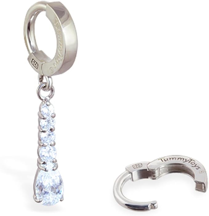 TummyToys Sexy navel ring CZ Journey Pendant Belly Ring