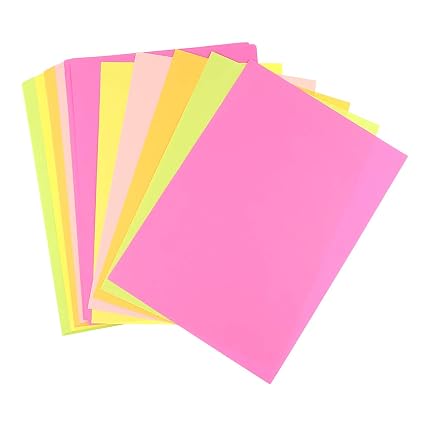 Amazoncom Prettyia 100pcs A4 Size 5 Colors Folding Paper