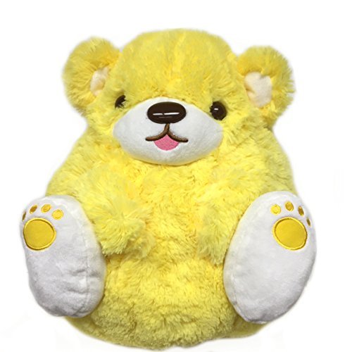 AMUSE Soft Plush Toy Macaron Sweet Bear 14" - Yellow
