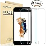 [2 Pack] iPhone 6 6S Screen Protector, MaxTeck 0.26mm 9H Tempered Shatterproof Glass Screen Protector Anti-Shatter Film for iPhone 6 6S 4.7