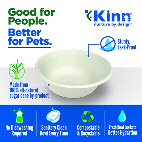 Kinn Kleanbowl Disposable Dog Food Bowls, 24 oz (Pack of 50) Frame