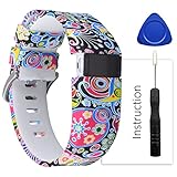 For Fitbit Charge Hr Band,Contains instructions,Perfect Charge Hr Band, Make Your Fitbit Charge Hr New Look (Peacock Flower, Small)