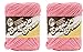 Lily Sugar 'n Cream 100% Cotton Yarn - 2.5 oz Medium Gauge (2-Pack) (Rose Pink)