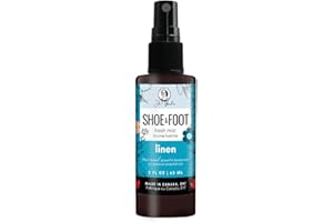 Linen Scent Shoe Fresh Mist Powerful Deodorizing Shoe & Foot Spray - 2 fl oz 60 ml – Eliminates Stinky Feet with all Natural 
