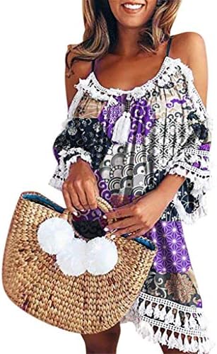 Swimwear,BaZhaHei Womens Letters Print Baggy Swimwear Bikini Cover-ups Beach Dress Women Dress Ladies Holiday Vacation Costume Sundress Loose Skirts Mini Summer Tops T-Shirt Dress Swimming