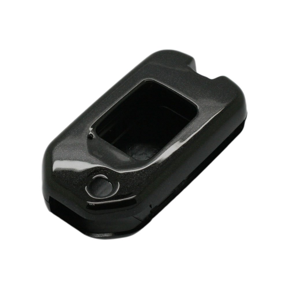 BROVACS Paint Metallic Colour Shell Cover ABS Hard Case Holder Compatible with HONDA Flip Remote Key Fob SV0201 Black