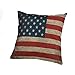 Ikevan Vintage Square American Flag Pillow Case Sofa Waist Throw Cushion Cover Home Decor(18