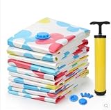 Nimble House 1 set of 8 Pcs of Vacuum Space Saver Bag 2 Different Size With 1 Hand pump (100X70cm)(80X60cm)