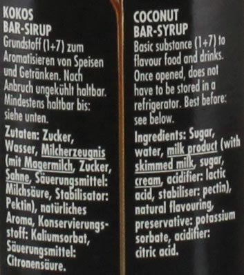 Riemerschmid Bar-Syrup Coconut 0,7 Liter – Bild 3