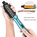 PHOEBE Curling Iron Brush Mini Traveling Curling Brush 3/4 Inch Dual Voltage Ceramic Tourmaline Ionic Heated Brush with Teeth Styling Brush Anti-scald for Short Hair Travel for UK Japan China Europethumb 4