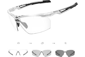 SCVCN Photochromic Sport Sunglasses Cycling Clear Glasses Men Women UV400 Protection MTB BMX Fishing Running S86