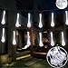 Vmanoo Battery Operated Optional Automatic Timer String Lights 30 LED Water Drop Fairy Christmas Lighting Decor with 5 Modes For Outdoor, Indoor, Garden, Patio, Bedroom Wedding Decorations (White)