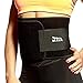 Mava Sports Abs Tightener Belt – Stomach Wrap and Waist Trainer - Muscle Shaper, Max Waist Size 50”, Black