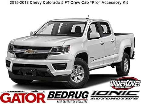 Amazon Com Gator Covers Custom Kits Fits 2015 2018 Chevy Colorado Gmc Canyon Crew Cab 5 Foot Bed Accessory Pro Kit Roll Up Tonneau Cover 5 Nerf Bars Bed Mat Tool Box Automotive
