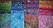 Lot of 100pcs Batik Quilt Blocks, Cotton Fabric Charm Pack, 5