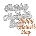 Anboo Blessings Series Cutting Dies Metal Stencils Embossing for DIY Scrapbooking Album Paper Card Art Craft Gift (Happy Mother's Day)