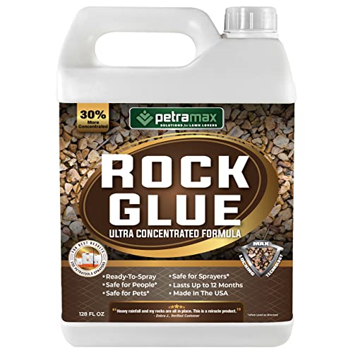 PetraTools Rock Glue, Small Gravel Binder, Landscape Adhesive, Small