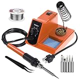 Vastar Soldering Iron - Soldering Iron Station, Anti-Static Soldering Iron Station Kit with On-Off Switch Temperature Adjustable