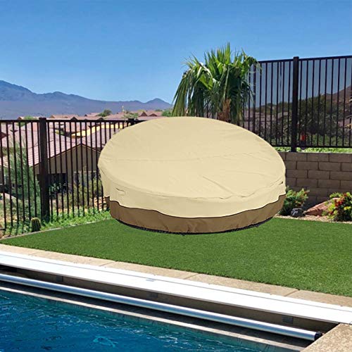 75" Heavy Duty 420D Waterproof Daybed Cover Outdoor Round Canopy Day