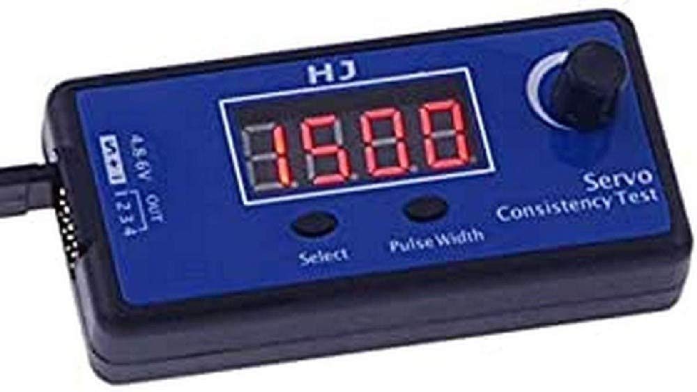 YUNIQUE GREEN-CLEAN-POWER - Digital Servo Tester HJ | Synchronous Control of 4 Servos | Accuracy up to 2us | PPM Signal Test Mode | Ideal for Modeling, Plastic