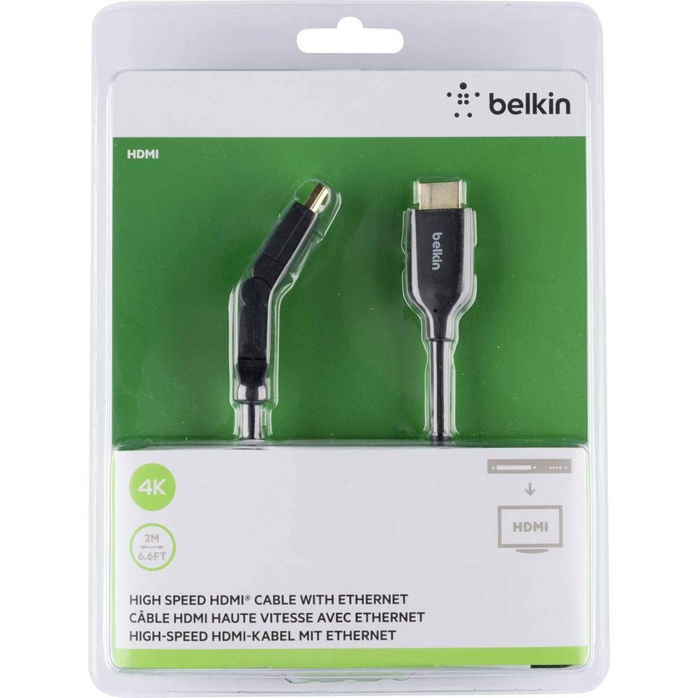 Belkin 2 m High Speed HDMI Cable with Ethernet 2 Meters,Black