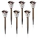 GIGALUMI Solar Lights Outdoor Garden Led Light Landscape/Pathway Lights Copper- 6 Pack