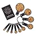 Nardo Visgo® 10-Piece Thickened ABS Plastic Measuring Spoons/Cups Set - Essential Measuring Tools for Measuring Dry&Liquid Ingredients Black