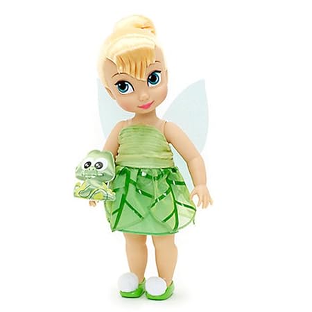 Offizielle Disney Tinkerbell 38cm Animator Kleinkind Puppe mit Zubehör Croc