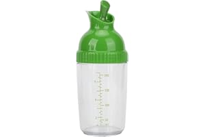 Salad Dressing Shaker, Clear Salad Dressing Mixer Dressing Container Dressing Dispenser with Spout for Preparing Mixing Servi